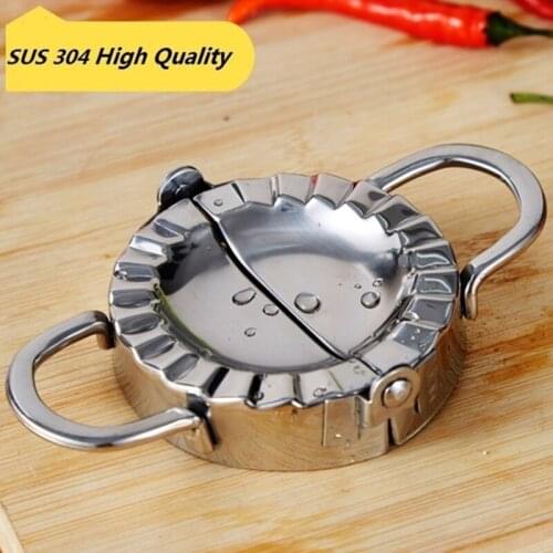 Dumpling Mould Dumplings Artifact Manual Stainless Steel Dumplings Mold Kitchen Small Tools Ravioli Dumplings Maker New