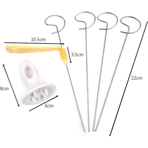Vegetable Tools Tornado Spiral Potato Cutter Manual Slicer Fry Vegetable Spiralizer Chips Maker With 4 Stainless Steel Sticks