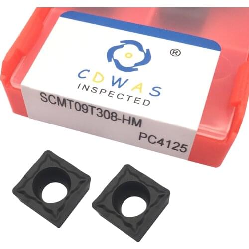 10PCS SCMT09T308 HM PC4125 High Quality Internal Turning Tool SCMT 09T308 Carbide Inserts CNC Lathe Cutter Tool For Steel