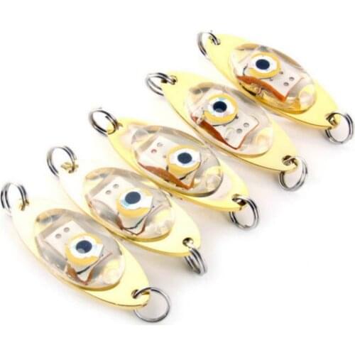Flash Lamp Artificial Bait 6 cm/2.4 Inch LED Deep Drop Underwater Eye Shape Fishing Squid Fish Lure Light