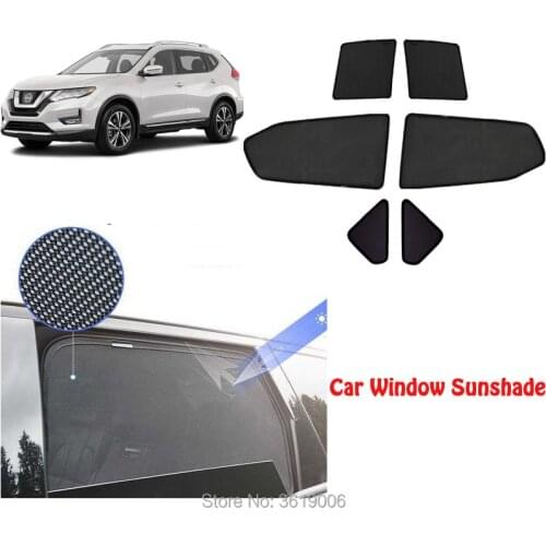 6pcs High-end custom For Nissan X-Trail 2014-2018 card type magnetic car curtain sun shade car window shade car styling