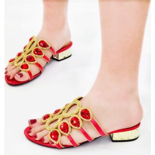 Arrival Italian Women Wedding Shoes Decorated with Rhinestone Shoes for Wedding Women New Plus Size Women Shoe 42 Open Toe Pump