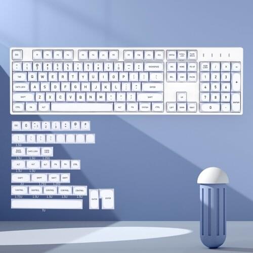 KBDfans MA White Keycaps Set