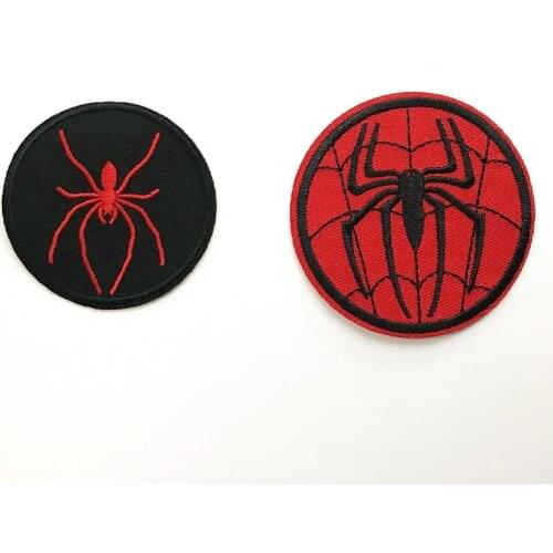 Spider icon Patch Iron On Patches Clothing Embroidered Animal Sew on Applique Logo Patch Sticker
