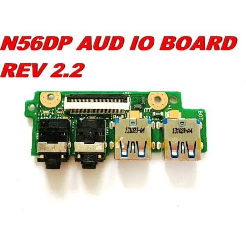 Original For ASUS N56DP USB AUDIO Board N56DP AUD IO BOARD REV 2.2tested good Free shipping