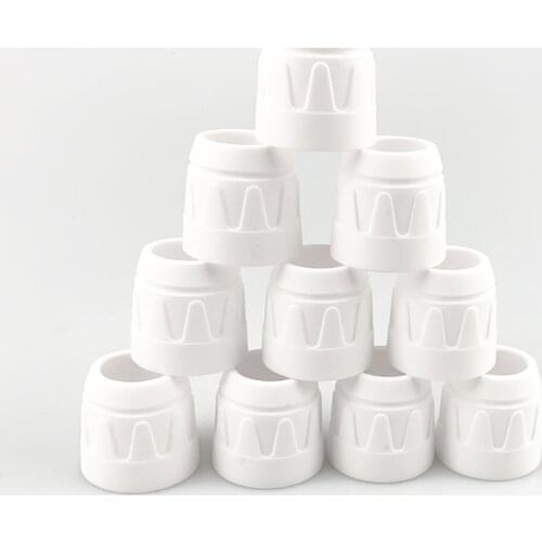 P80 Ceramic Shield Cup/Cap Inverte Air Plasma Cutter Cutting Machine Torch Gun Consumables Accessories 10pcs