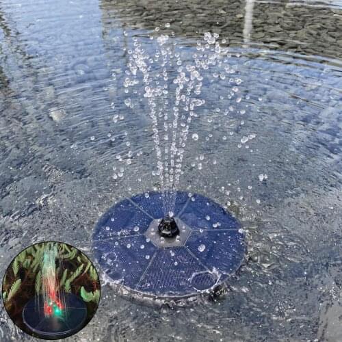 Floating Fountain Solar Powered Different Spray Modes ABS Bird Bath Garden Yard Water Fountain for Garden Yard Water Circulation