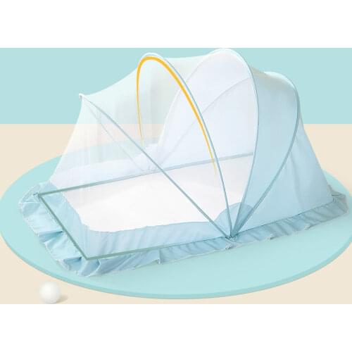 Portable Baby Crib Mosquito Net Tent Folding Cradle Bed Infant Foldable Shading Mosquito Netting for 0-4 Years Old Children