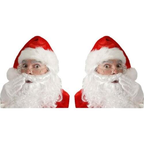 Merry Christmas Wall Stickers Fashion Santa Claus Window Room Decoration 2021 New Year Home Decor Christmas Car Window Sticker