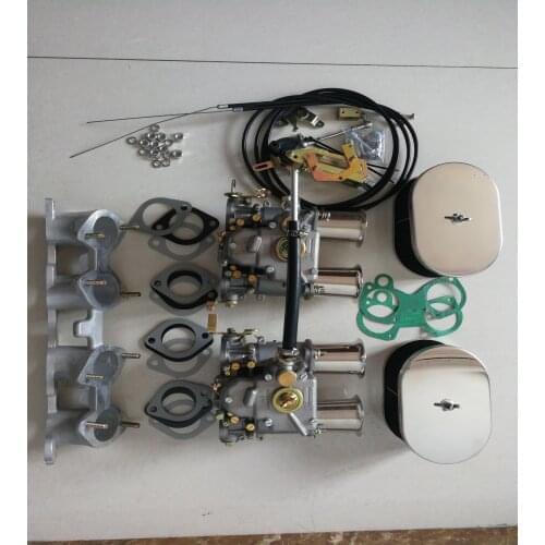 SherryBerg TWIN fajs carb kit FAJS twin 45DCOE carburettor kit for Volv o B230 inc manifold & link weber carburettor kit linkage