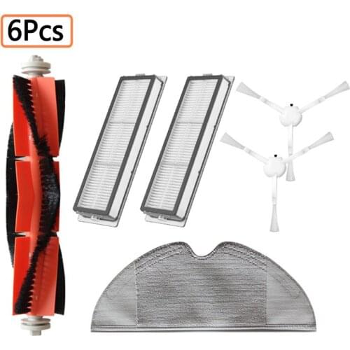 HEPA Filter Side Brush Main Brush Mop Cloth Robot Vacuum Cleaner Parts For xiaomi Robot Robotic 1C Mop Replacement Spare Parts
