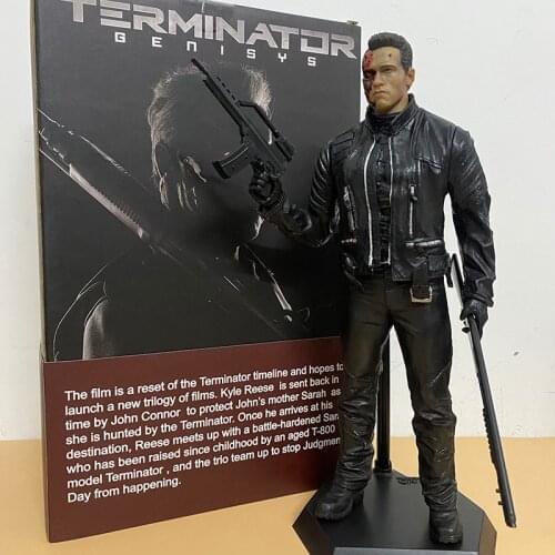 Crazy Toy Terminator 2 figure Judgment Day T-800 Arnold Schwarzenegger PVC Action Figure Model Toy 30CM Christmas Gift