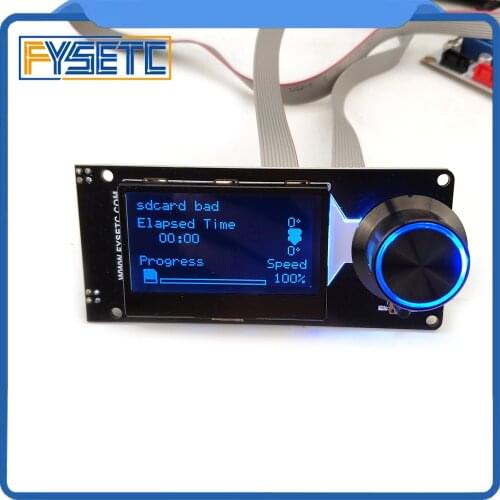 Type D mini 12864 v1.2 Smart Display MINI12864 LCD Screen White on black Supports Marlin DIY With SD Card 3D Printer Accessories