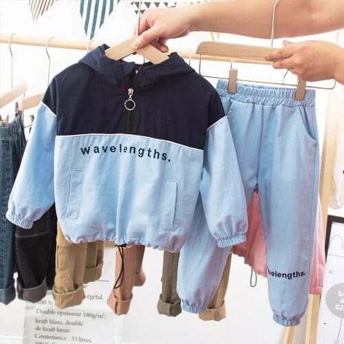 Cozy Baby Clothing Boys Hooded Jackets Girls Coats Kids Set Sweatshirts Trousers Unisex Elastic Waist Pants Infant Casual Outfit