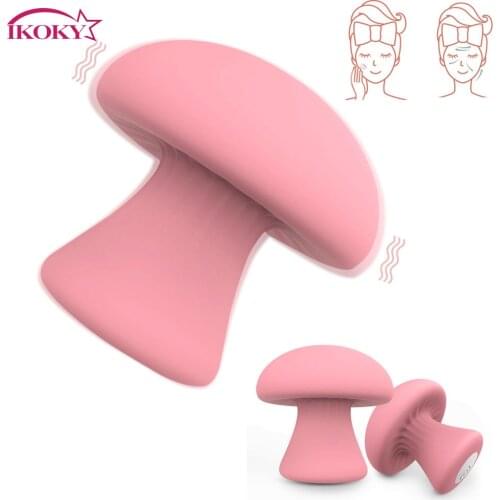 IKOKY Mushroom Shaped G Spot Stimulator Vibrator Massage Vibrator Vaginal Tight Exercises Sex Toys For Women USB Rechargeable