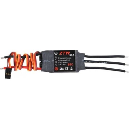 ZTW 30A brushless ESC 2-4S battery 3A black include BEC