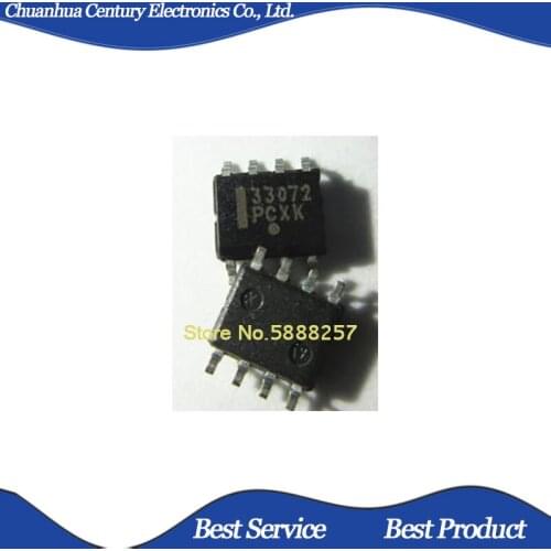 20 Pcs/Lot MC33072DR MC33072 33072 SOP8 New and Original In Stock