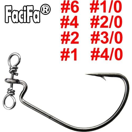 20pcs Down shot Rig Hook Drop Shot Hook Wide gap Worm Hook with Swivel Fishing Hook for Soft Worm Bass Fishing