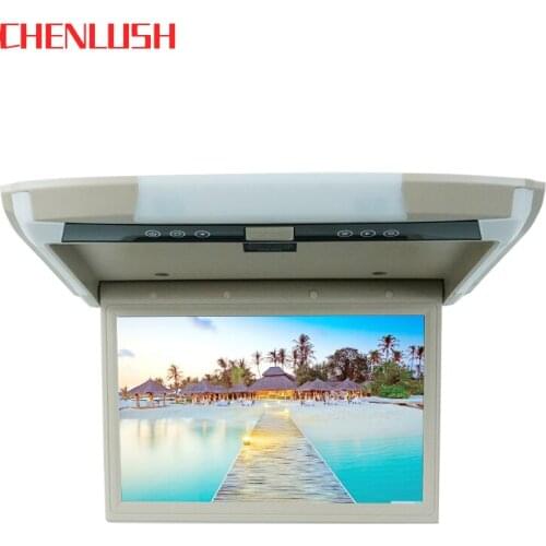 12.1 Inch Car Roof Monitor TFT Flip Down Screen Overhead Multimedia player Ceiling Roof mount Display Build in FM Transmitter