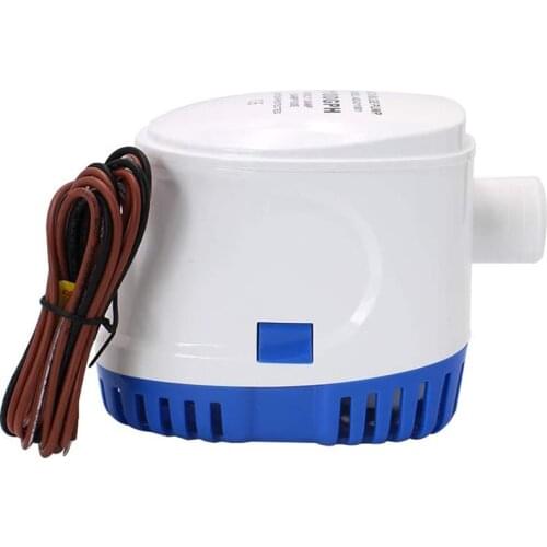 Automatic Submersible Boat Bilge Water Pump 12v 1100gph Auto with Float Switch (Blue - Automatic) Automatic boat bilge pump