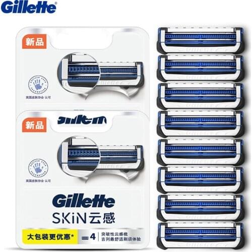 Gillette Skin Guard Razor Heads For Men Replacement Shaving Blades For Fusion And SkinGuard Sensitive Razor Remove Oil Dead Skin