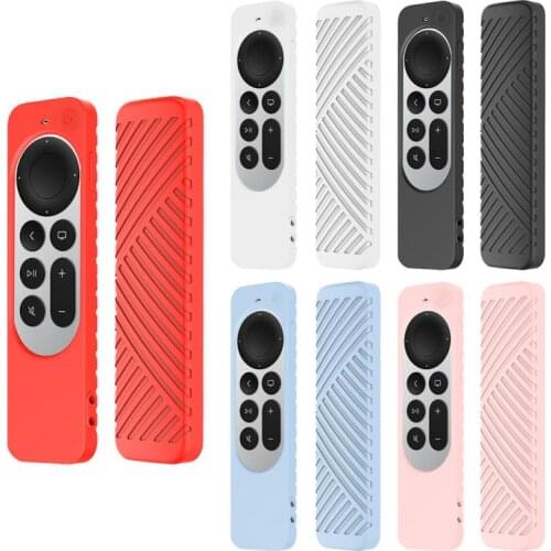 Hot Sale 5 Colors 2021 Protective Silicone Case For 2021 Apple TV 4K Remote Control Cover Shockproof Dustproof Washable Remote