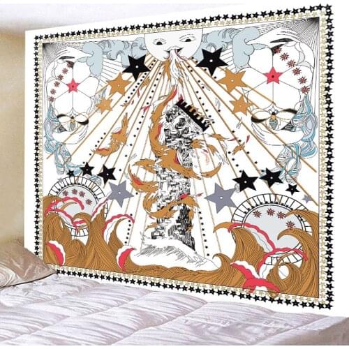 Tarot Card Tapestry Wall Hanging Astrology Divination For Home Deco Living Room Bedroom Large Size