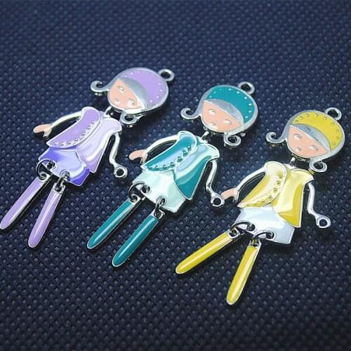 2015 new pendant 13 pcs/lot charms metal pendant girl pendant new products diy pendant size 55x25mm mix colors