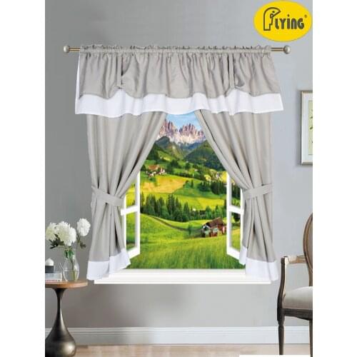 Flying Heavy Fabric Curtain with Multilayer for Bedroom Window and Office Window
