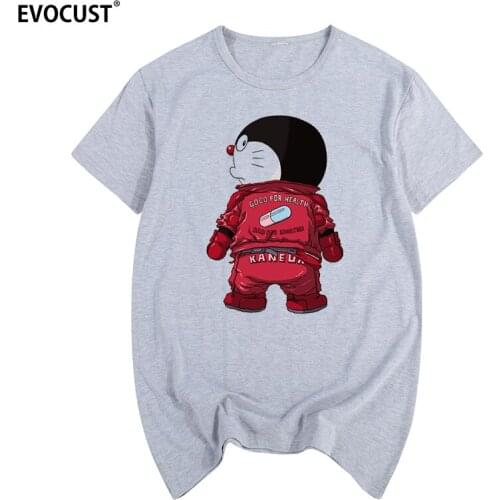 Doraemon Akira Summer print T-shirt Cotton Men T shirt New women TEE fashion