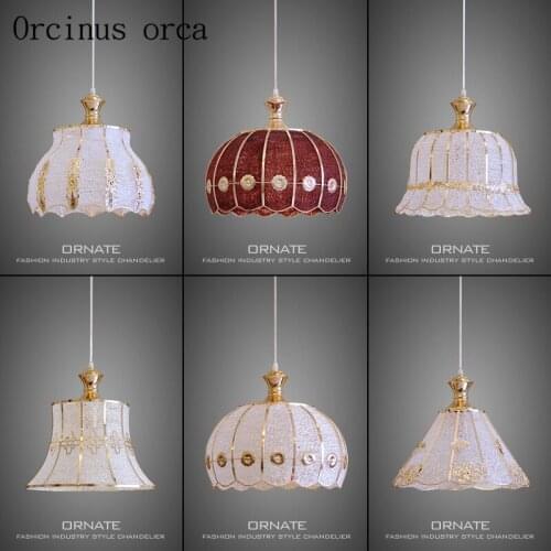Single head creative personality European style chandelier modern simple warm bedroom dining room Chandelier