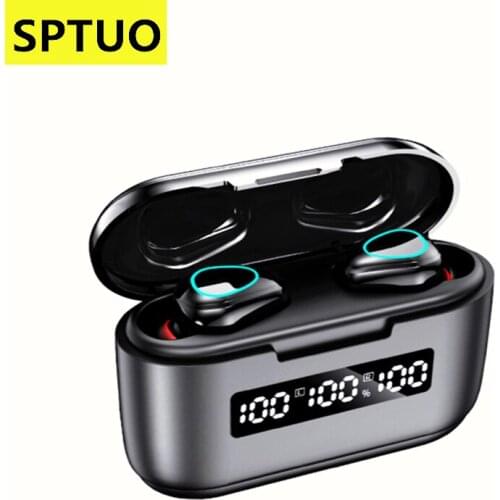 Headphones Earbuds 9D stereo Sport Headset 3500mAh LED Bluetooth Wireless Earphones tws Noise Cancel headphone Gaming headsets