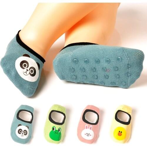 Childrens socks non-slip floor socks pure cotton spring and autumn summer thin baby shoes socks soft soles indoor toddler