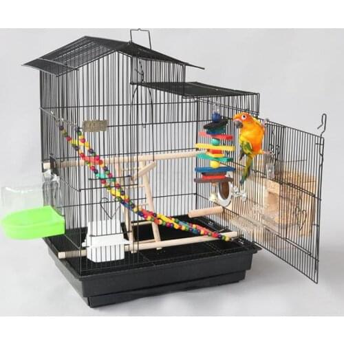 Beloved New Home Parrot Bird Cage Large Breeding Cage Large Metal Matching Cage Tiger Skin Peony Xuanfeng Myna