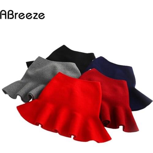 New girls Trumpet Skirts 2018 spring new knitted yam skirts 2-8 years children girls quality thickening skirts party wear