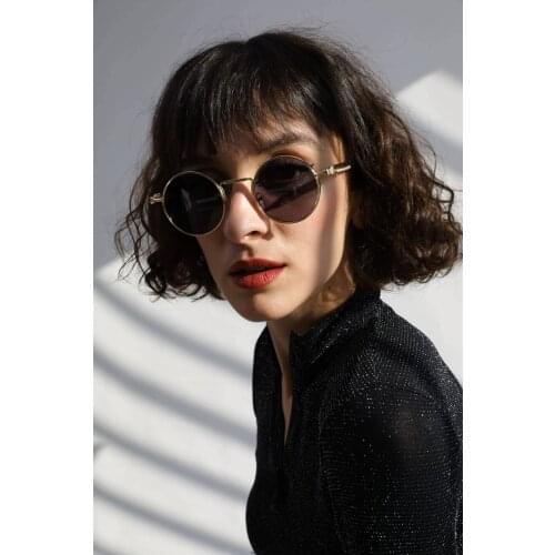 Vintage Oversize Womens Black Icon Gold Black Sunglasses 2021 New Season Fashion Trend Cool Ladies High Quality Sunglasses