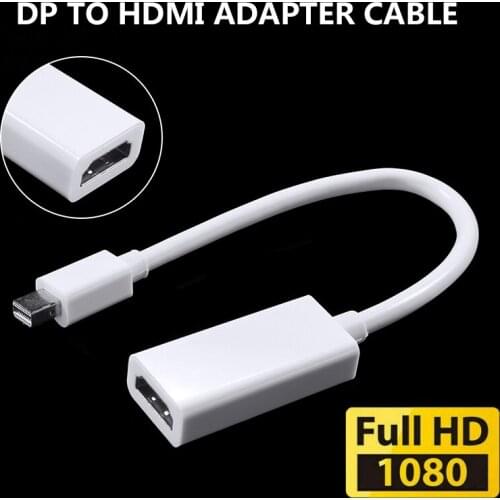 Converter Adapter Cord For Apple Laptop Computer Mini Display Port DP to HDMI-compatible Adapter Cable HD Converter Accessories