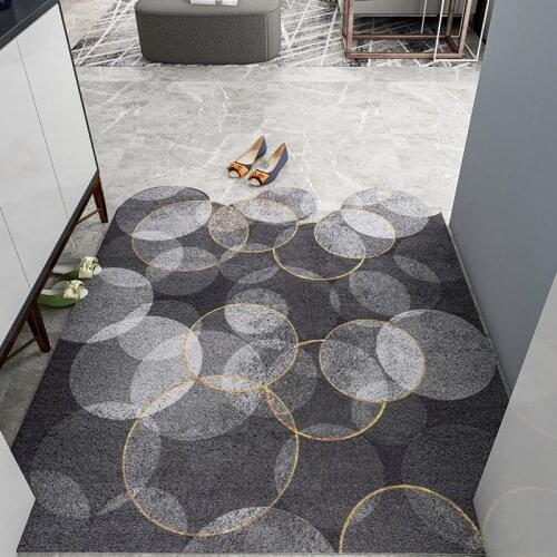 Nordic Rectangle Door Mats Non-slip Dustproof Can Be Cut DIY Kitchen Mat Bathroom Mat Home Mats Carpet Entrance Door Mat Carpet