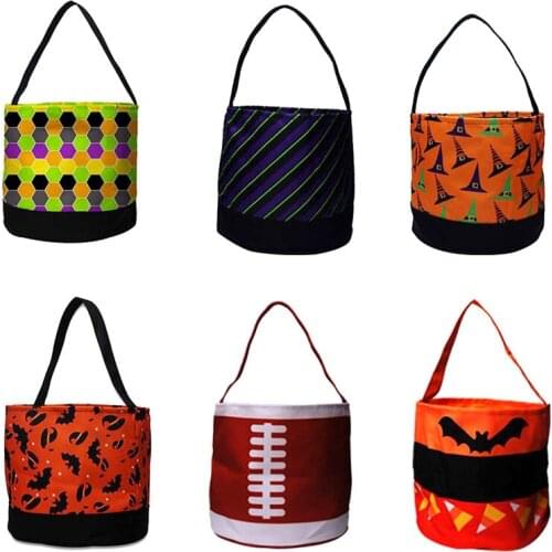 Halloween Decoration Childrens Gift Candy Bag Creative Three-Dimensional Pumpkin Bucket Kindergarten Holiday Handbag Kid Basket