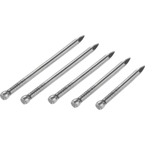 Uxcell Finishing Nails Hand-Drive Carbon Steel 25mm/28mm/30mm/35mm/38mm Totally 400pcs