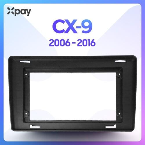 XPAY 10,1inch 2din car dashboard frame and CANBUS CD DVD car radio stereo trim kit audio panel For Mazda CX-9 2006-2016 Frame