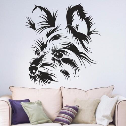 Yorkshire Terrier Dog Pet Shop Pet Grooming Salon Living Room Bedroom Home Window Hallway Art Vinyl Wall Decal Sticker B100