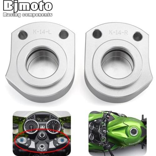Pair Motorbike handlebar heightening Handle bar Clamp Handlebar Riser For Kawasaki ZX-14R ZZR1400 2006-2018