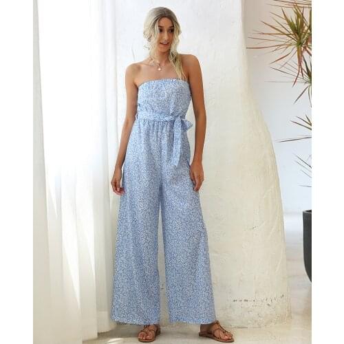 DAILOU Women Jumpsuit Plus Size Digital print Overalls Off Shoulder Bodysuits Romper Women Baggy Playsuit Playsuits Dropshipping