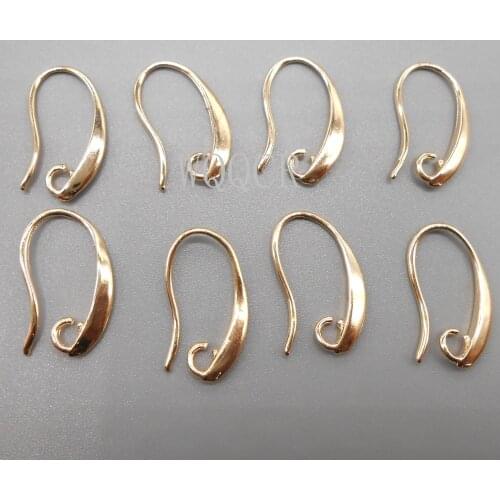 10PCS Wholesale Lot Rose gold Jewelry Findings 925 Sterling Silver Earring Pinch Hooks Earwire For Crystal Pearl Free Shipping