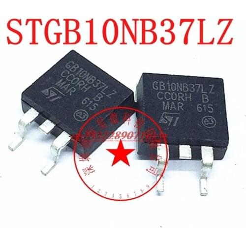 100% NEW Origianl 5PCS/LOT STGB10NB37 GB10NB37LZ V3 STGB10NB37 D2PAK TO-263 car engine computer board IGBT transistor For Lifan