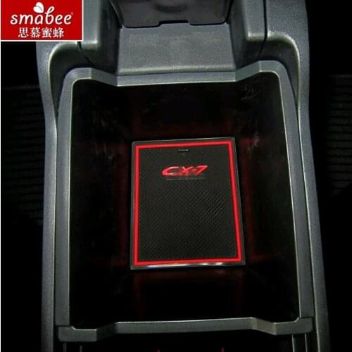 16pcs/set For Mazda CX-7 CX7 CX 7 Car Accessories, 3D Rubber Mat Non-slip Interior Cup Pad Door Groove Mat Smabee