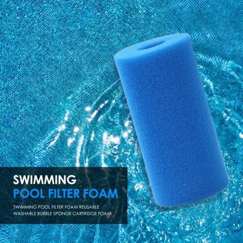3pcs Swimming Pool Accessories Filter Foam Replacements Reusable Washable Pool Cleaner Filters Sponge Cartridge