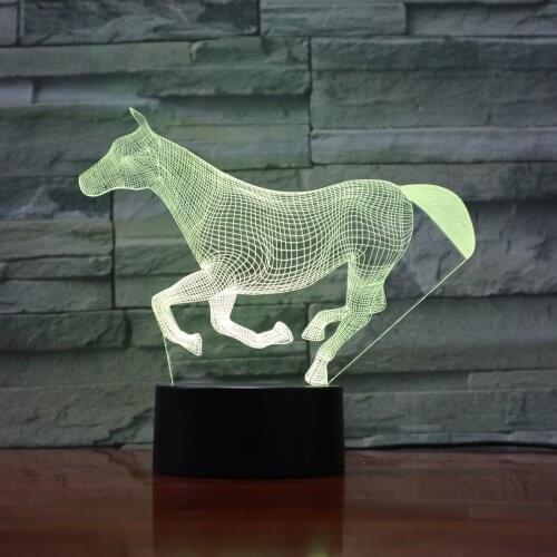 3D Lamp The Western Myth 2019 Best Selling Awesome Touch Sensor The Unicorn Decorative 7 Colors Eith Remote Led Night Light Lamp
