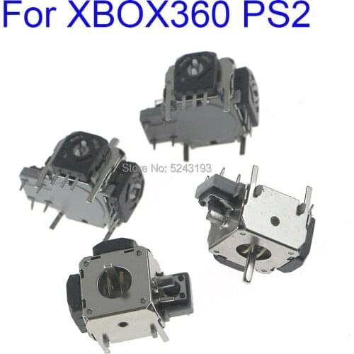50Pcs For XBOX 360 3D Joysticks Metal Analog Sticks 3D Analog Joystick for PS2 Controller Repair part